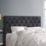 Artiss Bed Head Headboard Queen Size Fabric - CAPPI Charcoal BFRAME-H-CAPPI-Q-CHAR