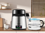 4L Water Distiller 1L/H Distilled Water Maker Timing & Temp Display Silver V952-D1LH1LH4L220VVD15V3