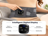 Smart Heated Massage Waist Belt Dual Motor 9-Level Vibration 5-Level Heat Therapy, Detachable V1232-AMQ-YB-001