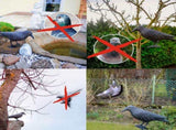 Bird Scarecrow Fake Plastic Crow Black Feathered Crows Bird Repellent for Outdoor Garden Yard V1294-YM0717-10036137