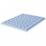 Giselle Bedding Pillowtop Mattress Topper 5cm Reversible Cooling & Soft Coral Fleece Pad for Back TOPPER-DS-D