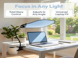 Laptop Sunshade with Adjustable Clips, Light Blocking Computer Screen Protector V1366-AZ2-W-15769