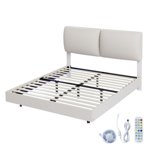 Levede Double Floating Bed Frame BF1059-D-BG