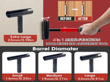 Four-in-One Hinge Gap Adjustment Tool with Interchangeable T-Type Heads for Aligning Door Hinges, V1341-ZY-ZYBAJ7G5-BLACK