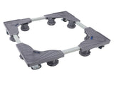 Mobile Fridge Stand Base Iron Alloy Adjustable Dolly Washing Machine Stand with Brake Balance Angle V1294-YM0901-3113240030211