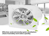 190mm 40W Wall Mounted Exhaust Fan Low Noise Home Bathroom Kitchen Garage Ventilation V1294-YM0901-JY04886-01