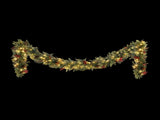 Jingle Jollys 3M Christmas Garland Pre-lit LED with Pine Cones Xmas Decor Green XM-TR-GAR-BR-3M-LED