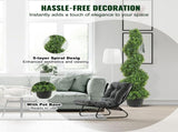 Artificial Topiaries Boxwood Trees, 7.6cm Tall Faux Topiary Plant Outdoor, All-year Green V952-HYMRGXJS36YCLY992V0