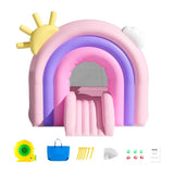 Inflatable Bounce House, Indoor Outdoor Playhouse Trampoline, Kid Jumping Bouncer with Blower, V952-CQCBBHYC6PFMU2TRRV3