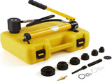 10 Ton Hydraulic Knockout Punch Kit, 1/2" to 2" Conduit Hole Cutter Set, KO Tool Kits with Puncher 6 V952-SD10T240CR2MMKGY6V0