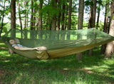 Camping Hammock with Mosquito Net, Portable Hammock with Net, 1 & 2Persons Outdoor Swing Hammock, V1366-AZ2-W-02382