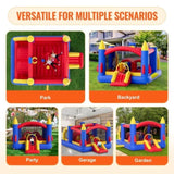 Inflatable Bounce House, Outdoor High Quality Playhouse Trampoline, Jumping Bouncer with Blower, V952-CQCBBHYC101164JT9V3
