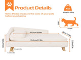 Small Raised Pet Sofa 70x40x39cm Waterproof Portable Dog Bed V178-66933