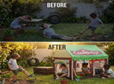 CARLA HOME Kids Clubhouse Play Tent - Green - Outdoor Play Equipment Play Tents & Tunnels V178-36490