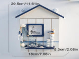 Wood Keys Box Wall Mounted Sundries Holders Practical Convenient Key Holder Storage Box Cabinet V1294-YM0718-10074787