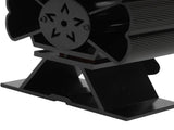 Wood Stove Fan Aluminum Alloy Portable Heat Powered Thermal Fan with Overheating Protection for V1294-YM0901-3114250082011