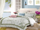 Patchwork Flower Vivienne Leaf Quilt / Doona / Duvet Cover set V745-AQ044107K3
