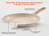 Frying Pan Skillet, Aluminum Egg Fry Pans, 3 Pcs , Nonsitck Ceramic Heavy-Duty V952-LCGSJTTCTC89NDS2C001V0