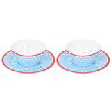 4Pcs/Set Salad Fruit Plate Dish Bowl Set Dinnerware Tableware for Home Restaurant Supplies V1294-YM0721-3118210043511