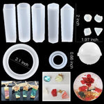 93Pcs/Set Resin Mold Epoxy Resin Mold Dropper Spoon Powder Set Kit Craft Tool V201-W13177958