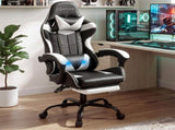 Artiss Ergonomic Gaming Office Chair with 2 Point Message Black MOC-L-GC-2P-BK-WH