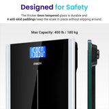 Etekcity Digital Body Weight Bathroom Scale - Black V398-EKEB9380H