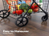 Emajin Foldable Shopping Trolley Cart ST-100L-2T-BK