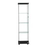 Stacked Display Storage Cabinet Glass Black DBOX1002-4-BK