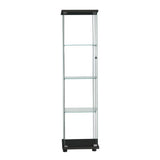 Stacked Display Storage Cabinet Glass Black DBOX1002-4-BK_NZ