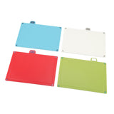 Plastic Cutting Board 4 Colors Rubber Flexible Coded Cutting Board with Storage Stand V1294-YM0901-3118230140111