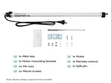 Instahut Pivot Arm Awning Motor Replacement Kit With Remote Control AWN-B-FIXED-REMOTE