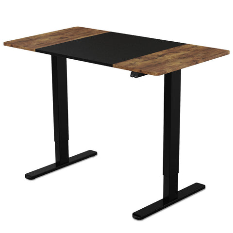 Fortia Sit To Stand Up Standing Desk, 120x60cm, 72-118cm Electric Height Adjustable, 70kg Rated, V219-ADKSSTFOBRBK2SA