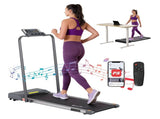 Everfit 2 in 1 Treadmill Electric Walking Pad Under Desk Home Gym Fitness 380mm Grey TMILL-380-PAD-GR