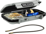 Portable Safe Box Combination Code Security Case LockBox with Removable Chain Gray V1263-JX-7156-2