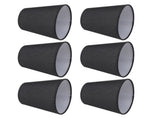 6Pcs Lampshade Lamp Shade Modern Simple Style Home Decoration Black for Small E14 Bulb V1294-YM0715-3119220085611