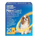 NexGard Spectra Dogs 3.6-7.5kg 3pk NEXGARD-WNGSS3