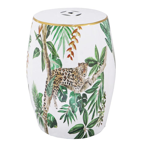 LEOPARD CERAMIC STOOL V742-2193DS