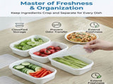 Airtight Food Storage Containers Set 5-Piece Multi-Size , V1107-CS-BXSNH4
