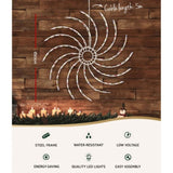 0.5M Christmas Lights 128 LED Spin Motif Light Decorations Jingle Jollys XMAS-MOT-SPIN-MC