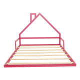 Pine Wood Floor Bed House Frame for Kids and Toddlers V63-849621