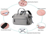 Convertible Diaper Bag - Wide Opening - 14 Pockets - Stylish - Baby Changing Bag - with Stroller V1188-ZXY-10493