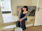 Dark Gray Size 2XL Plus Size Spring Dress Suit V1221-XM-LB7105-GM182