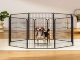 i.Pet Pet Dog Playpen 48" Enclosure 8 Panel Cage Kennel Puppy Fence Play Pen PET-DOGPLAYPEN-H120