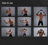 Red Black Adjustable U-Shaped Arm Exerciser - For Home Fitness Strength Training V888-ELOSUNG26691