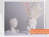 Vase White Ceramic Vases for Home Living Room Guesthouse Decoration V1294-YM0718-220825MQ02-4