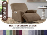 Recliner Covers, Stretch Reclining Chair Covers, Recliner Sofa Slipcovers Stripe Jacquard Recliner V1258-DP02-C-1276