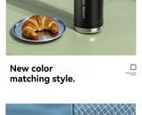 Black insulated water sports bottle 1000ml, 316 stainless steel one-click water V1102-754-92908