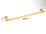 Brushed Gold Stainless Steel 750mm Long Towel Rack Rail Holder Round Hanger Bar V1233-E6900260BG