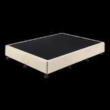 Palermo Queen Ensemble Bed Base Platinum Natural Sand Linen Fabric V63-823171