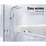 Cefito Shower Twins Tap Wall Bath Taps Brass Hot Cold Basin Bathroom Chrome SHOWER-A2-TAP-SI